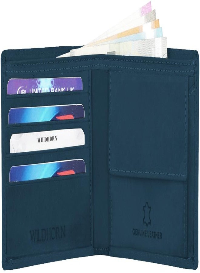 WildHorn Olive Leather Men's Wallet (WH2050) (Blue Hunter) - Image 3